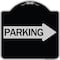 Signmission Parking With Right Arrow Heavy-Gauge Aluminum Architectural Sign, 18" x 18", BS-1818-24371 A-DES-BS-1818-24371 - alternate 1